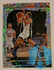 2019-20 Hoops Premium Stock Keldon Johnson #224 Silver Scope Prizm SP Spurs RC